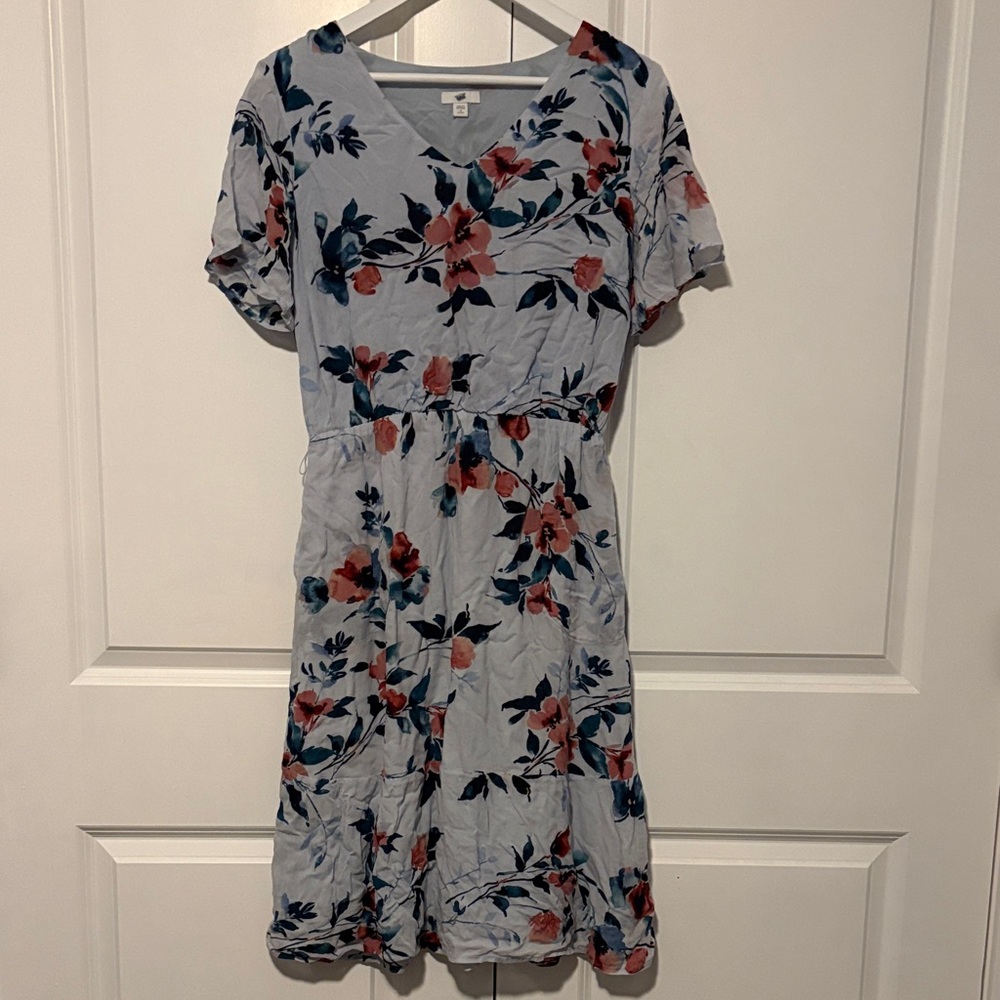 Floral V-Neck Dress